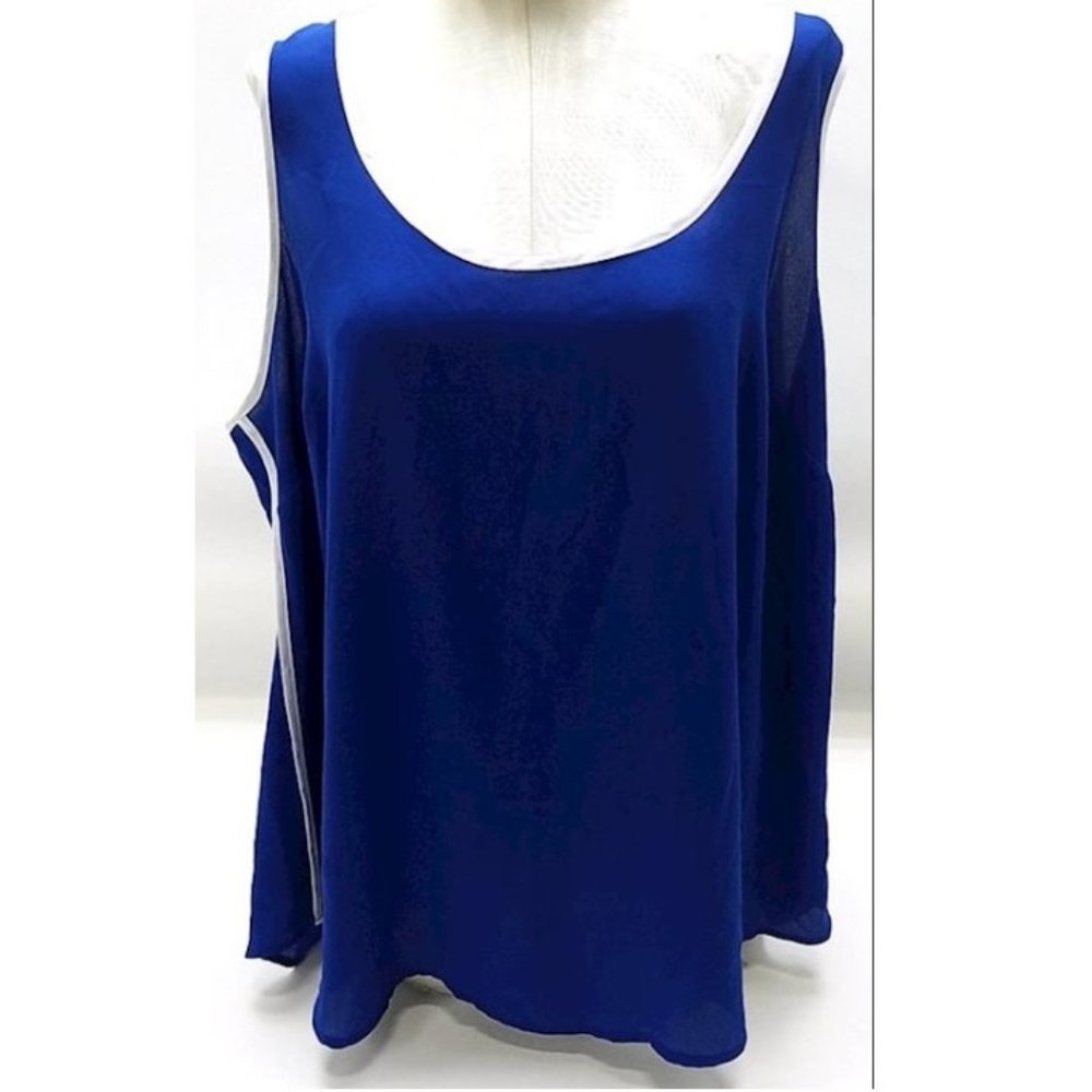 Torrid Royal Blue Poly Tank 2 (18/20) EUC